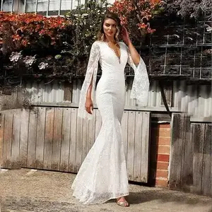 Women’s maxi/mini dress in satin with a halter neckline, featuring a mermaid silhouette, solid color, leaf print, bow tie detail, flutter sleeves, and a deep V-neck; suitable for school parties and boho casual wear.