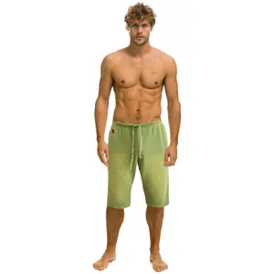 ESSENTIAL MENS SWEATSHORTS - FADED ARMY