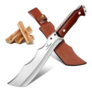 Tan Ren Fixed Blade Outdoor Tool with Sheath for Garden, Yard and Camping Tasks.
