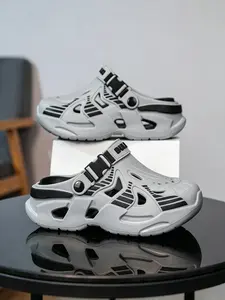 Women's Fashion Holey Shoes Thick Sole Height Increase Breathable Comfort Outdoor Commute Versatile Summer New Hollow Out Sandals Anti-Slip Durable Home and Outdoor Two-Use Shoes