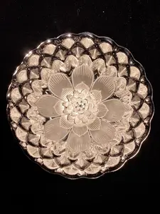 Luminous Silver Nirvana Chalice | Minimalist Buddha & Lotus Sculpture