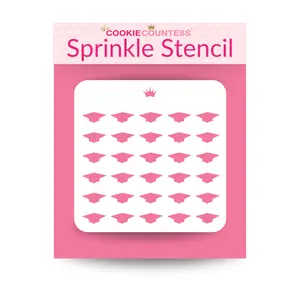 Small Grad Cap Sprinkle Stencil