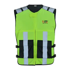 High Visibility Safety Sleeveless Vest Hi Viz Hi Viz