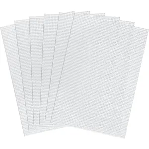 6pcs Plastic Mesh Canvas Sheets 11.81x7.87 Inch 6CT Plastic Mesh Screen for Embroidery Cross Stitch Yarn Crafting Tools for DIY Crochet Projects Transparent