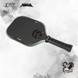 Luzz Kung Fu Panda Cannon Pickleball Paddle T700 Series - Officially Licensed, 16.5" Length, 7.5" Width, 16mm Core, 7.9 oz, 2252 RPM Spin, 121.6 Swing Weight