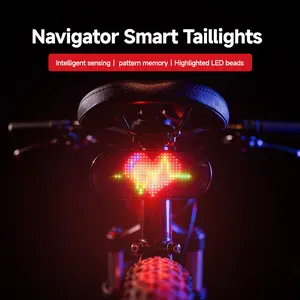 Multifunctional Bikes LED Light Kit - 1 Smart Brake Taillight, LED Devil Eye, C-Type Rechargeable Wireless Turn Signal, Battery-Powered Automotive & Motorcycle Exterior Decoration Accessories
