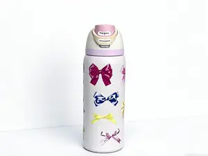 Owala 32oz Floral Print Stainless Steel Vacuum Insulated Tumbler with Straw, Leak-Proof Travel Mug for Home, Office, Outdoor & Car Cup Holder, Ideal Gift for Men and Women