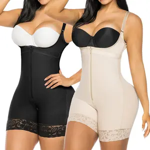 Fajas Colombianas Body Shaper Firm Tummy Control Breathable Compression Womenswear Shapewear High Waist Shaping Adjustable Strap Bodysuit
