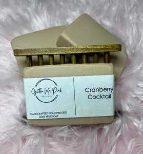 Handcrafted Cold Process Goat Milk Soap- Cranberry Cocktail
