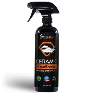 WavesRx High-Performance Ceramic Spray Coating for Boats & Jet Skis (AquaShield+) | Marine Grade SiO2 Sealant Protects from Salt, Contaminants & UV Damage | Fast Wax Silicon Dioxide Hydrophobic Polish