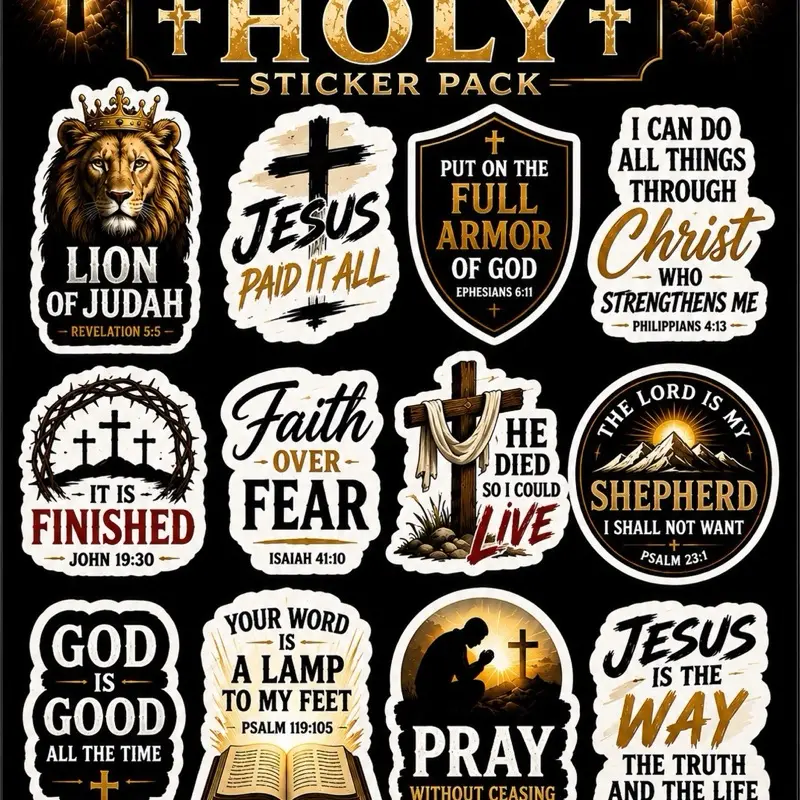 Holy Sticker Pack (12ct)