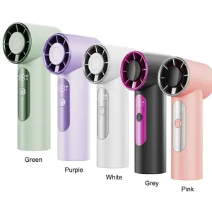 New handheld mini fan, silent operation, compact size, USB rechargeable, mini fan, portable hand-held turbine fan, powerful 120-speed variable-speed fan.