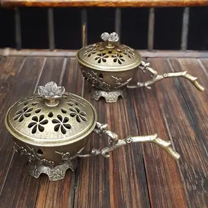 Lotus Design Incense Burner, 1 Count Handheld Fragrance Incense Burner Holder, Home Decor Ornament for Meditation Yoga Spa, Gift for Friend & Family