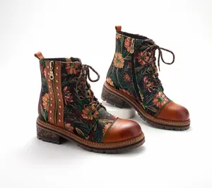 L'Artiste by Spring Step Leather Lace-Up Boots - Cordea