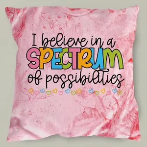 [Pillow Cover ONLY] Spectrum of Possibilities Pillow Case, Autism Awareness Design, Meaningful Gift