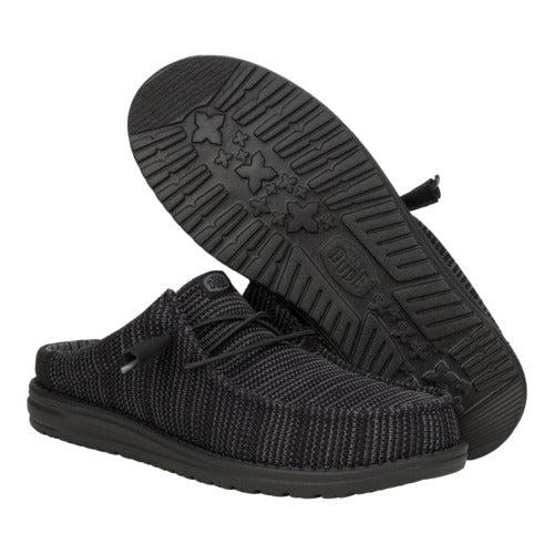 HEYDUDE Wally Slip Stretch Sox – Mens Comfortable Slip on Shoe Textured Design Platform Footwear