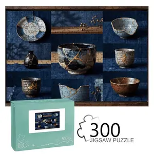 Japanese Kintsugi Ceramic Set - Golden Crackle Bowls, Cups, Plate & Vase for Home Decor & Tea Ceremony