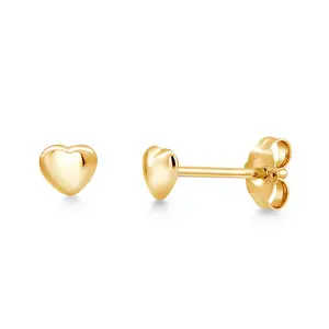 925 Sterling Silver Heart Studs,14k Gold Plated Heart Studs, Dainty Heart Studs, Heart Studs, Minimalist Heart Studs, Tiny Studs, Hypoallergenic Studs