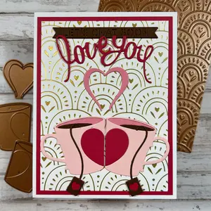 Soft Hearted - Glimmer Hot Foil Kit of the Month (Plates & Die Only)