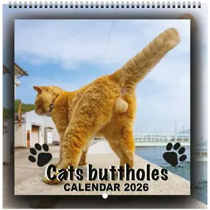 2026 Personalized Cat Calendar, Perfect for Home Office Decor and Gifts, Artistic Design Style, Ideal for Friends and Family