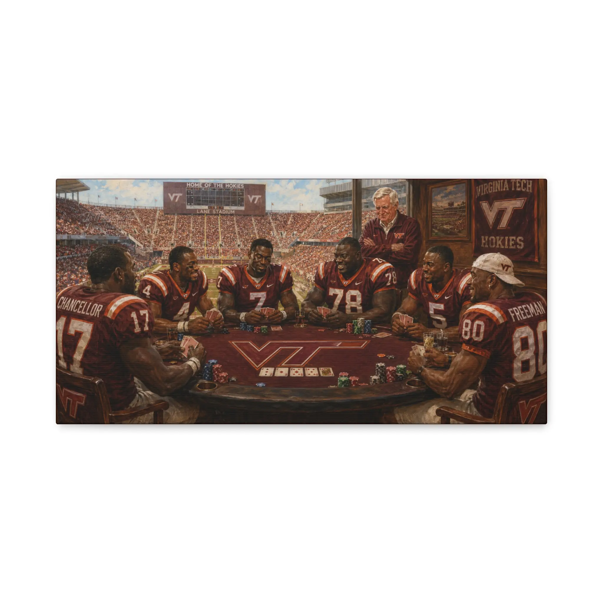 Virginia Tech Legends at the Table on Canvas