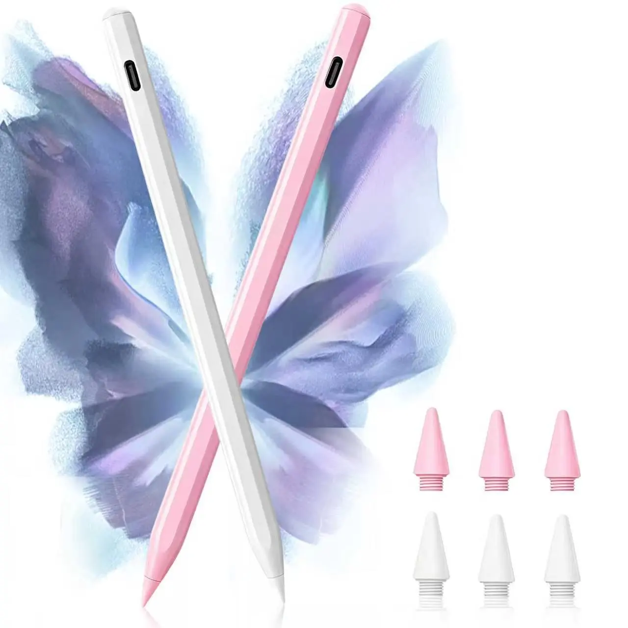 Pencil for Apple iPad A16 11 and 10 Generation, Fast Charging Stylus for 2026-2018, for iPad 11-6 Generation, Air 11-Inch/13-Inch M3/M2/5th-3 Generation, pro 13 "/11"/M4/12.9 ",Mini A17 Pro/6/5Th Palm Rejection Tilt Sensitivity pen
