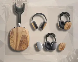 Oak Wood Design Images AirPods Max Case | Funny ADHD Snap-On Cover | Protective Headphone Case for AirPods Max Lovers & Gift for Her