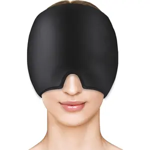 Migraine Relief Cap Headache Relief Cap Hat Head Ice Pack Wrap Migraine Cold Cap Ice Hat for Migraines Headache Tension Stress Hangover Cap Ice Beanie Cooling Gel Cap Women Men Christmas Gift Lightweight Breathable Skull