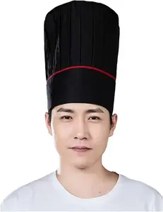 Unisex Adjustable Elastic Band Tall Chef Hat - Suitable for Baking, Grilling - Thoughtful Gift for Parents' Special Occasions like Birthdays