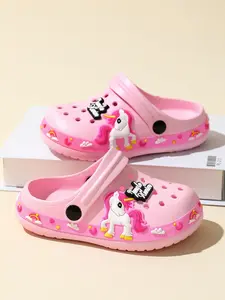 Unisex Kids Classic Hole Shoes, Toddler & Youth, Cute Cartoon Design, Fun Design, Breathable Soft Comfort, Anti-Slip Wear-Resistant, Summer Beach Sandals, Lightweight Slippers