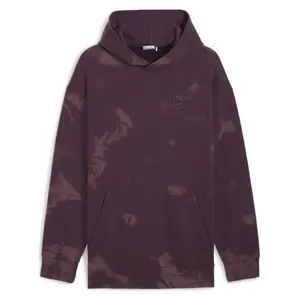 PUMA Mens Downtown Re:Place Hoodie Casual Outerwear Casual - Brown