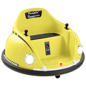 Best Choice Products 6V Kids Ride On Bumper Car Toy w/ Remote Control, Harness, Lights, 360 Degree Spin