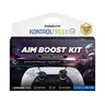KontrolFreek Aim Boost Kit - Black Galaxy Edition for PS5/PS4, Compact Design Gamer Stuff, Rubber Controller Parts, Mixed-Heights Thumbsticks, 3-Strength Precision Rings with Resistance, Shock-Absorption Grips to Improve Control