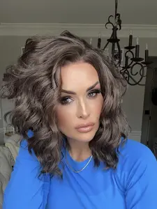 IMstyle Willow Wavy Brown Short Lace Front wig 13*2 Free parting-N17-6-8-raise