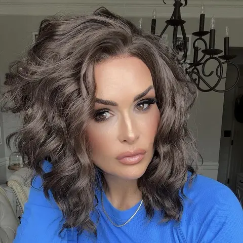 IMstyle Willow Wavy Brown Short Lace Front wig 13*2 Free parting-N17-6-8-raise