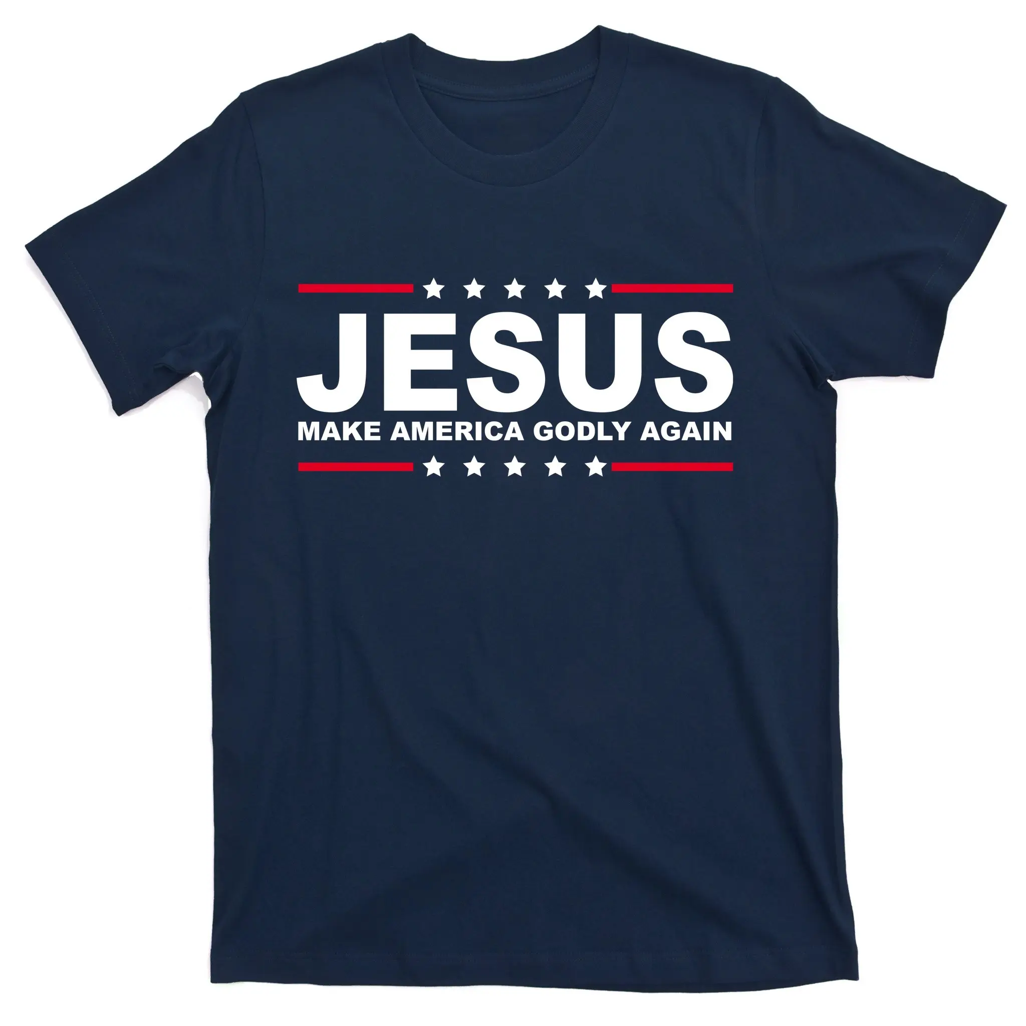 Jesus Make America Godly Again Christian Faith USA T-Shirt