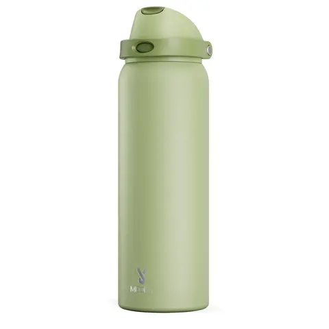Meoky 40oz Solid Stainless Steel Portable Vacuum Insulated Flask (1000-2000ml) – Insulated Mug, Vacuum Cup, Leak-Proof, 24hr Cold Retention, 2-in-1 Straw & Spout Lid, Silicone Base, BPA-Free Sipping, Gym-Ready Cup, Gym-To-School Use Drinkware
