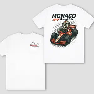 [New] Monaco Grand Prix 2026 TShirt, Funny Skull Driver Racing Car Graphic Design, Soft Cotton Fabric, Unisex Fit for Racing Fans, Perfect Gift for Motorsport Lovers