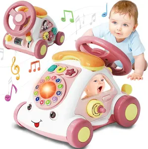 BAOLI Toddler Toys for Girls - Music Toys Age 18 Months Learning Toys with Car/Sound/Music/Steering Wheel/Telephone/Lights