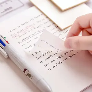 Clear Transparent Sticky Notes - 50 Sheets