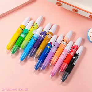 6/12 Color Giant Crayons, Non-Toxic Washable Smooth Big Crayons, Ideal for Kids, Beginners, Small Artists, Coloring, Drawing, Art Supplies Kit, Art Drawing Set
