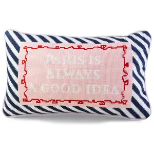 Paris Needlepoint Pillow