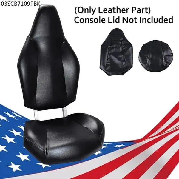 CROSSDESIGN Motorcycle Motorbike Leather Seat Cover Replacement Kit, Automotive & Motorcycle Accessories, Compatible with Polaris RZR 570, 800, 900 (2008+), Leather Seat Covers