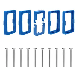 5pcs 1/2in Electrical Box Extenders, Single Gang Outlet Box Extenders with Screws for Switches & Receptacles Universal Fit for PVC Metal & Fiberglass Boxes (Blue)