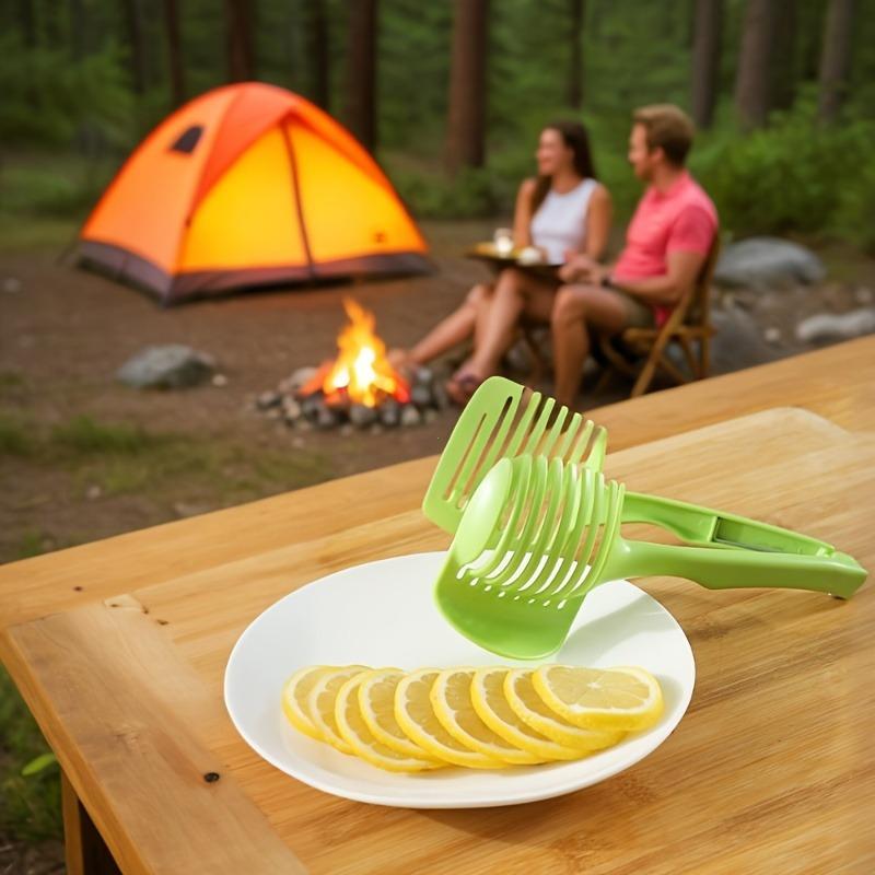 1pc Multifunctional Vegetable and Egg Slicing Tool, Suitable for Cutting Eggs, Potatoes, Tomatoes, Apples, Portable Outdoor Kitchenware, Essential Kitchen Utensil - Easy-to-Use Kitchen Gadget