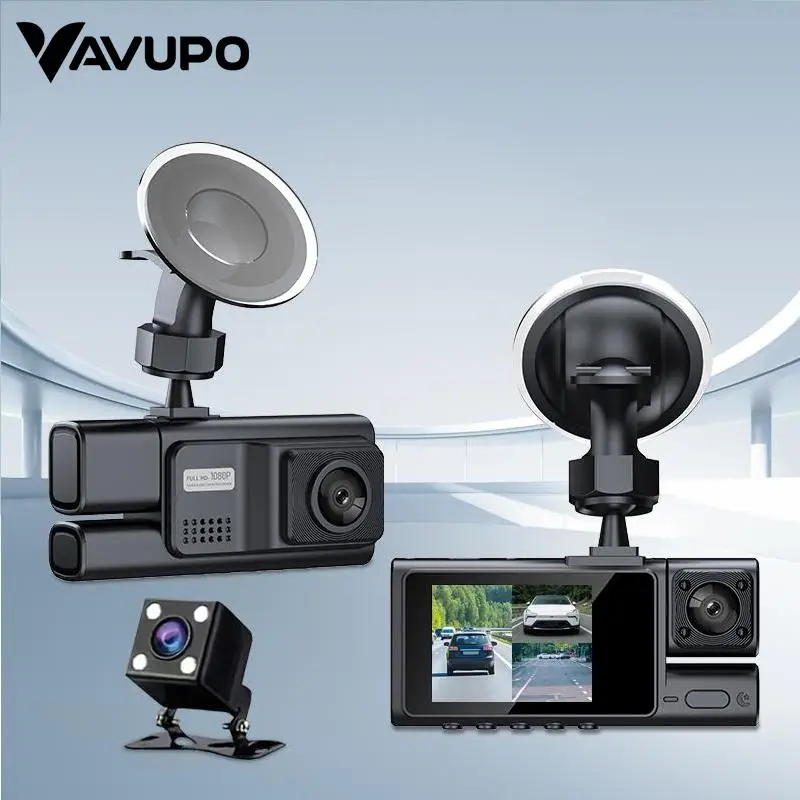 Dual Lens Car DVR, 2.0 Inch IPS Display Screen Car DVR, 1 Set Car Driving Recorder with Loop Recording, Suitable for Vehicles