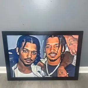 Custom 20x30 Glass Oil Print Frame for Up to 5 Pics - Perfect for Wall Decor