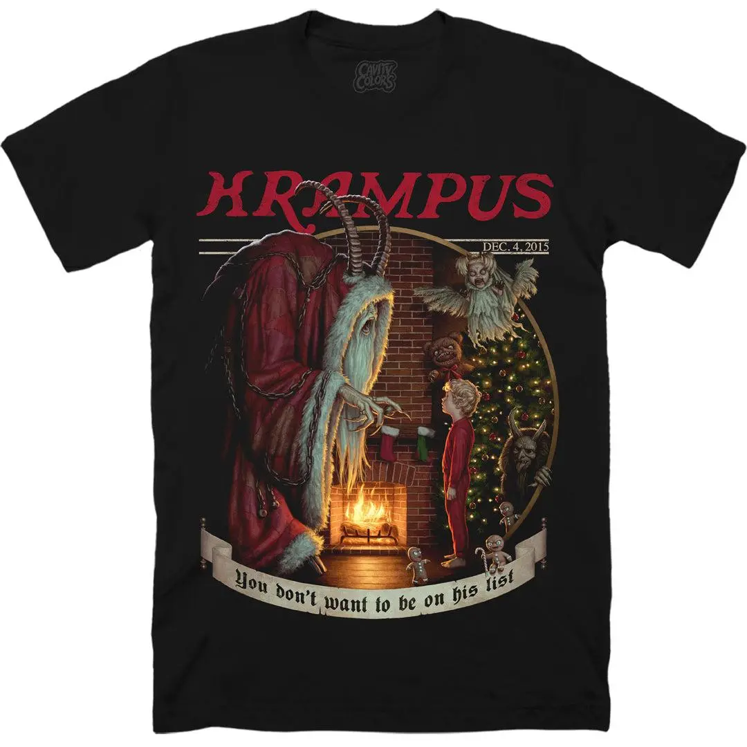 KRAMPUS NAUGHTY LIST T-SHIRT, HALLOWEEN GIFTS, GIFT IDEAS