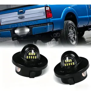 2 Pack Super Bright 6500K White LED License Plate Lights, Canbus Error Free Plug & Play Tag Lamp Replacement For Ford F150 F250 F350 Super Duty, Ranger, Bronco & Explorer