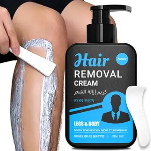 Hair Removal Cream Men, Mens Hair Removal, Depilatory Cream For Men, Gentle Depilatory Cream For Legs & Body, Effectively Removes Short & Stubborn Hair, Smooth & Long-Lasting Results, Suitable For All Skin Types, Body Care, Cosmetic